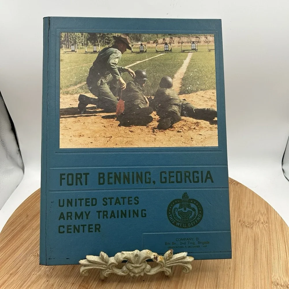 1969 Ft Benning Georgia Army Training Center Yearbook Company D-7th Bn. 2nd Brig